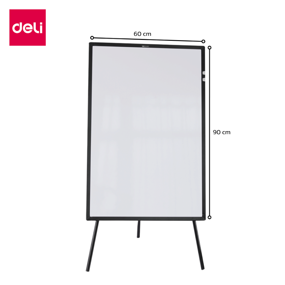 กระดานไวท์บอร์ด 3ขา DELI E7885-SL-01 ขนาด 60 X 90 CM_7